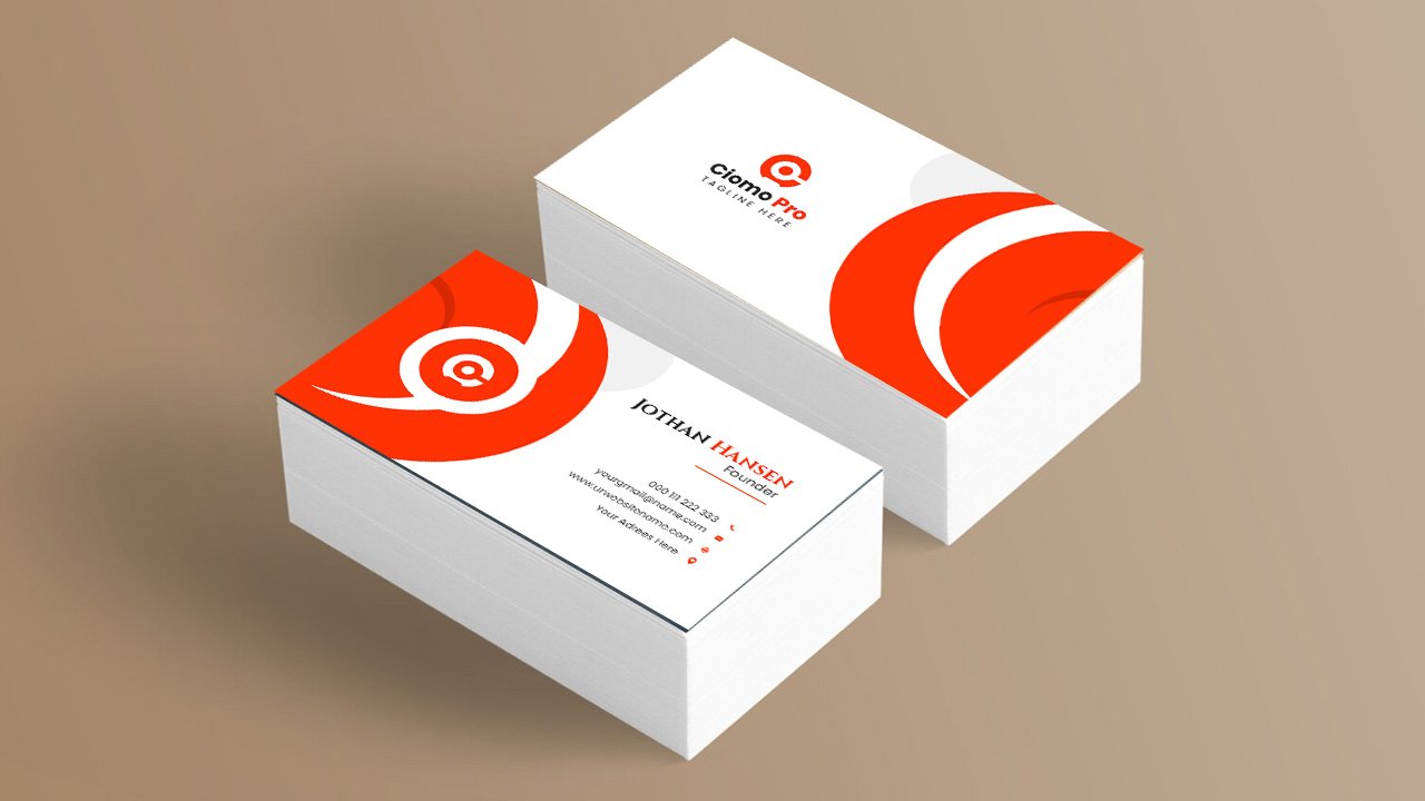 Modern business card template – PSD File Free Download