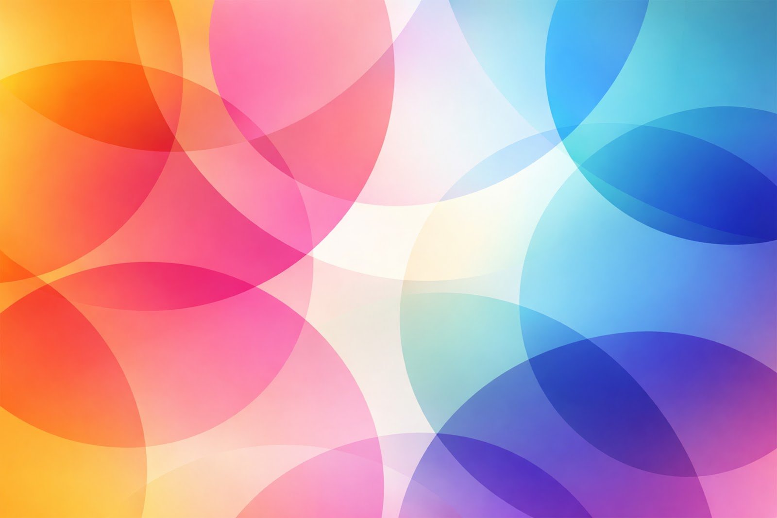 Abstract Overlapping Circles Background – Colorful Shapes Design Free Download