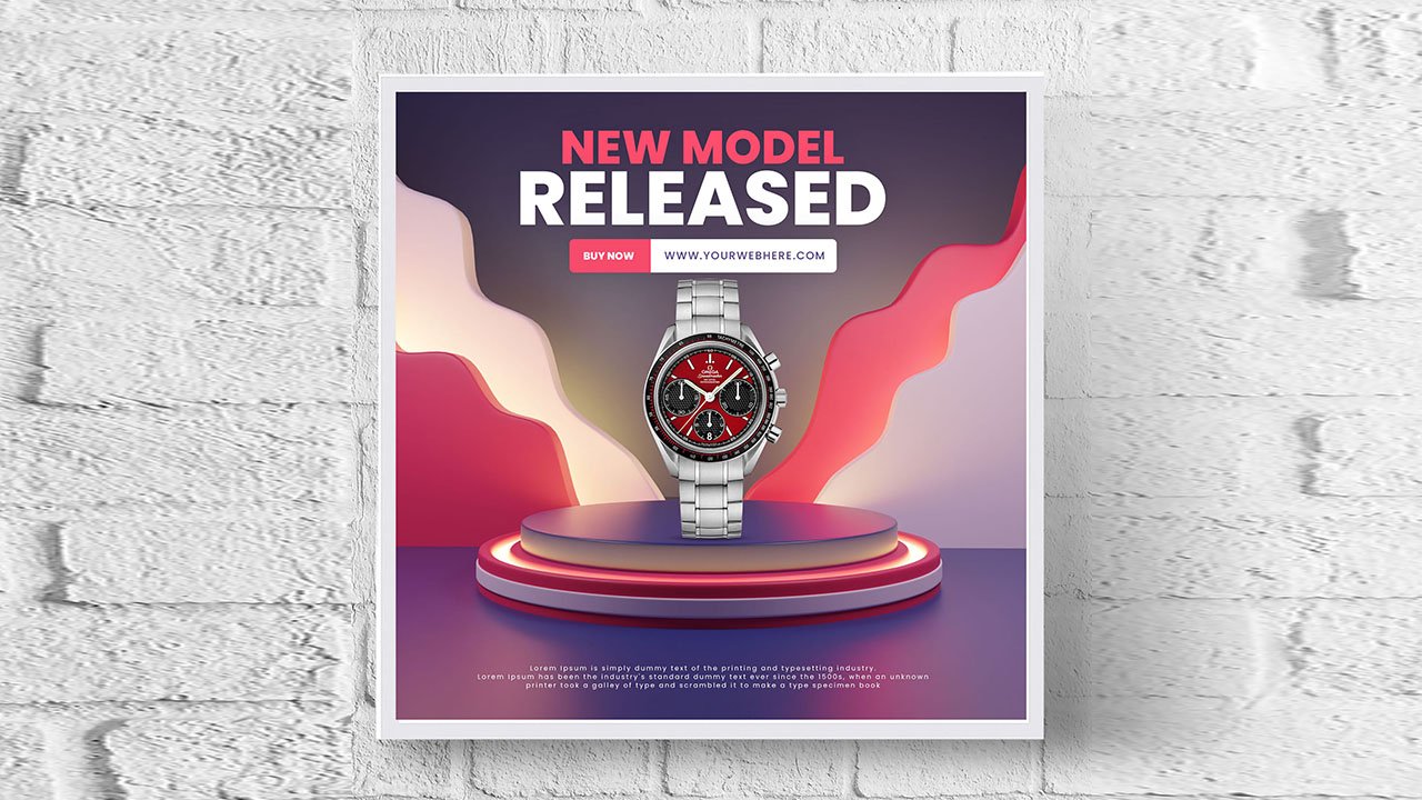 3d realistic background podium product display