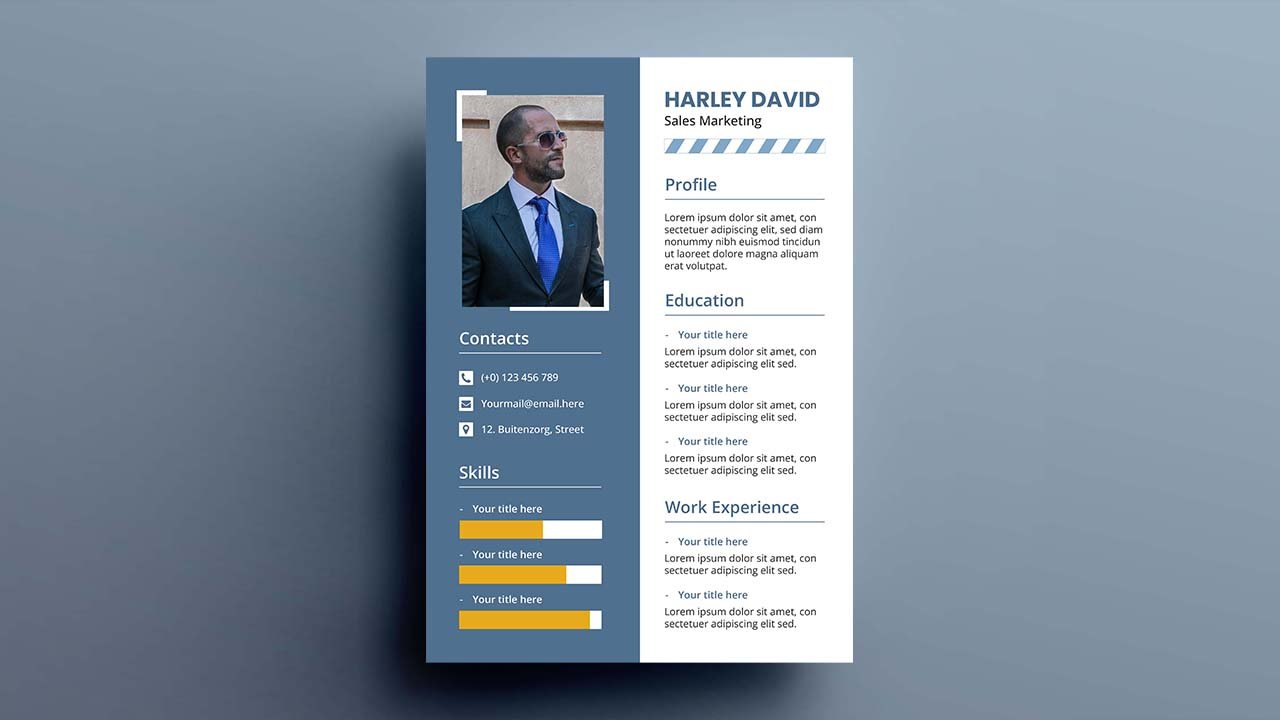 Engineering resume template design