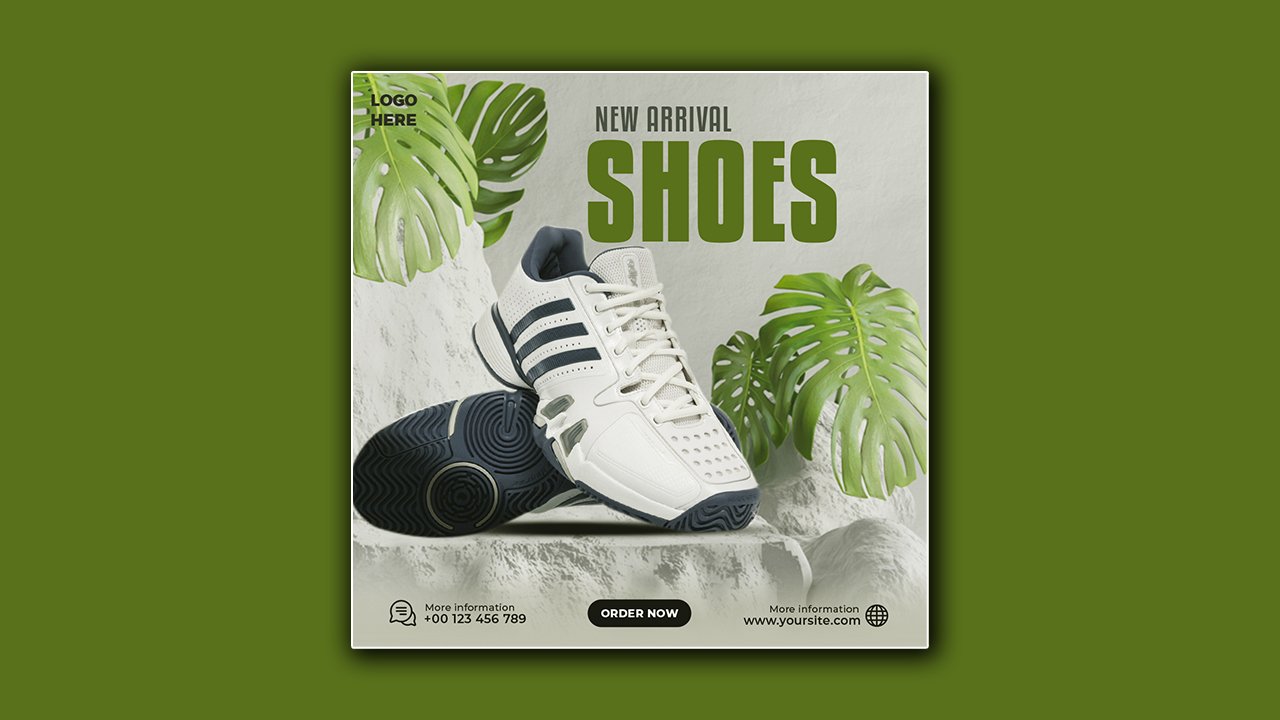 Shoes sale social media design - PSD File Free Download