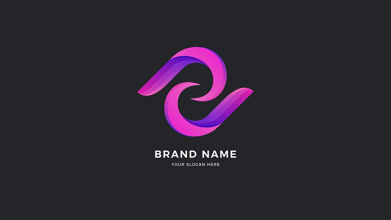 Abstract logo template gradient style – AI Free Download