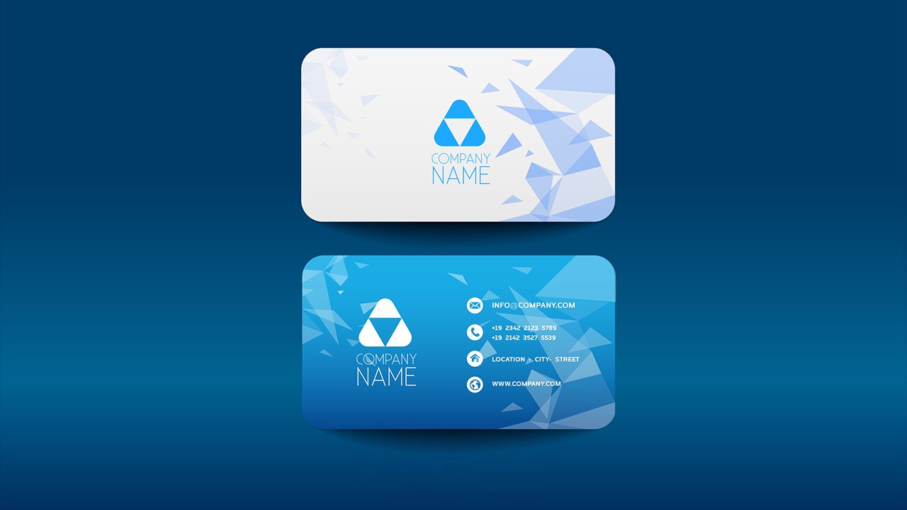 Modern corporate card – AI Free Download