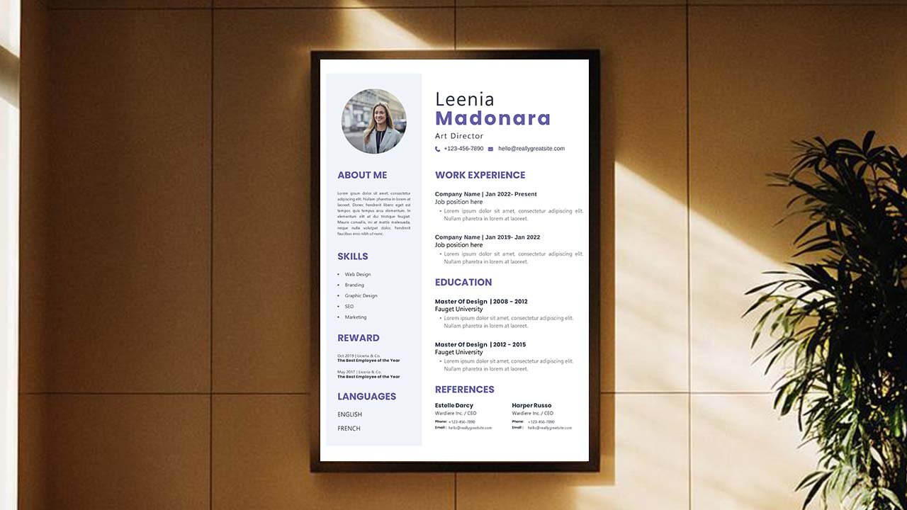 Minimalist CV Resume