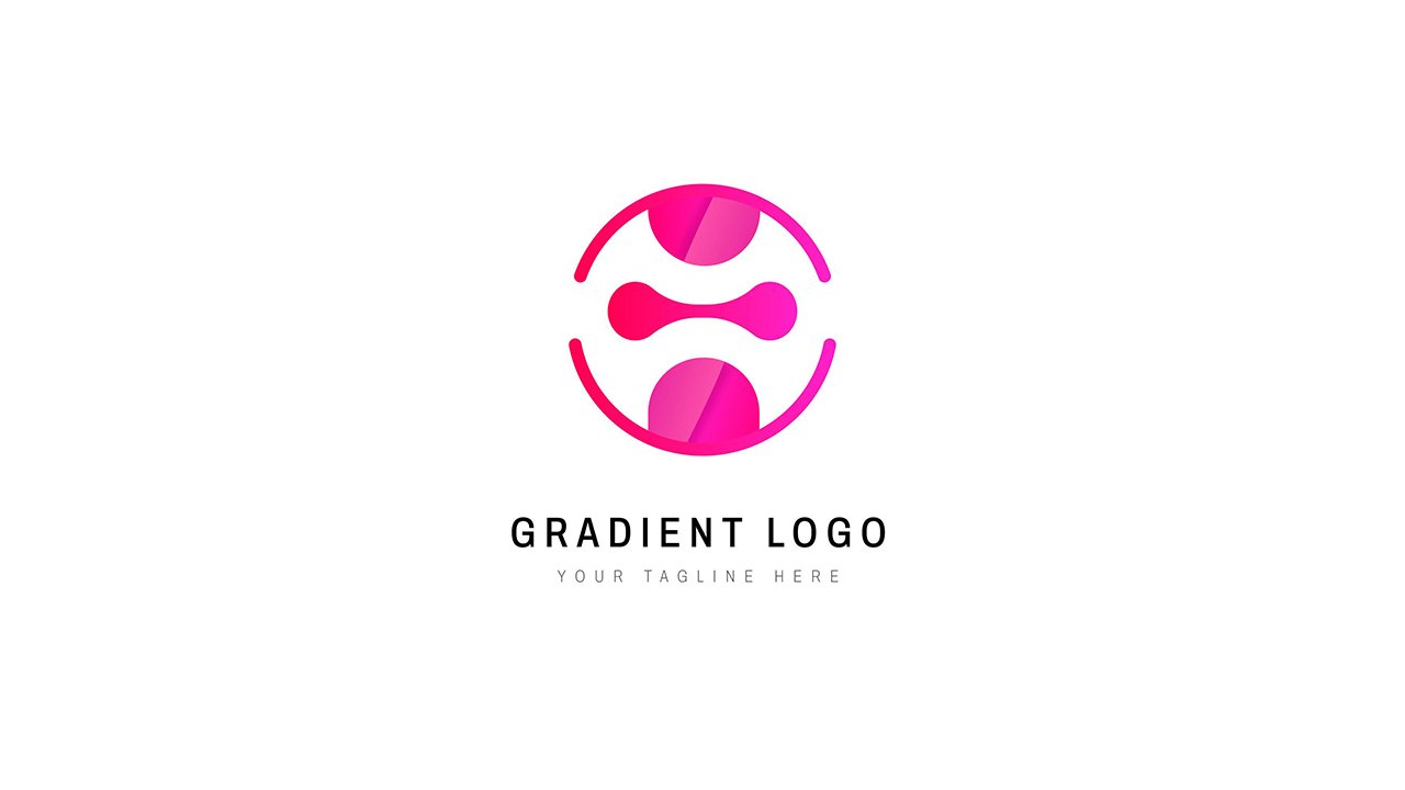 Gradient logo template – AI Free Download