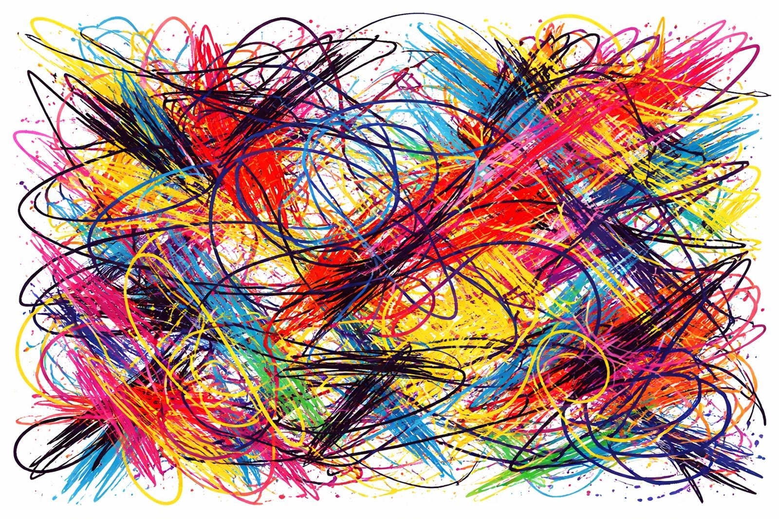 Abstract Chaotic Sketch Lines Background – Hand-Drawn Scribble Pattern HD Free Download