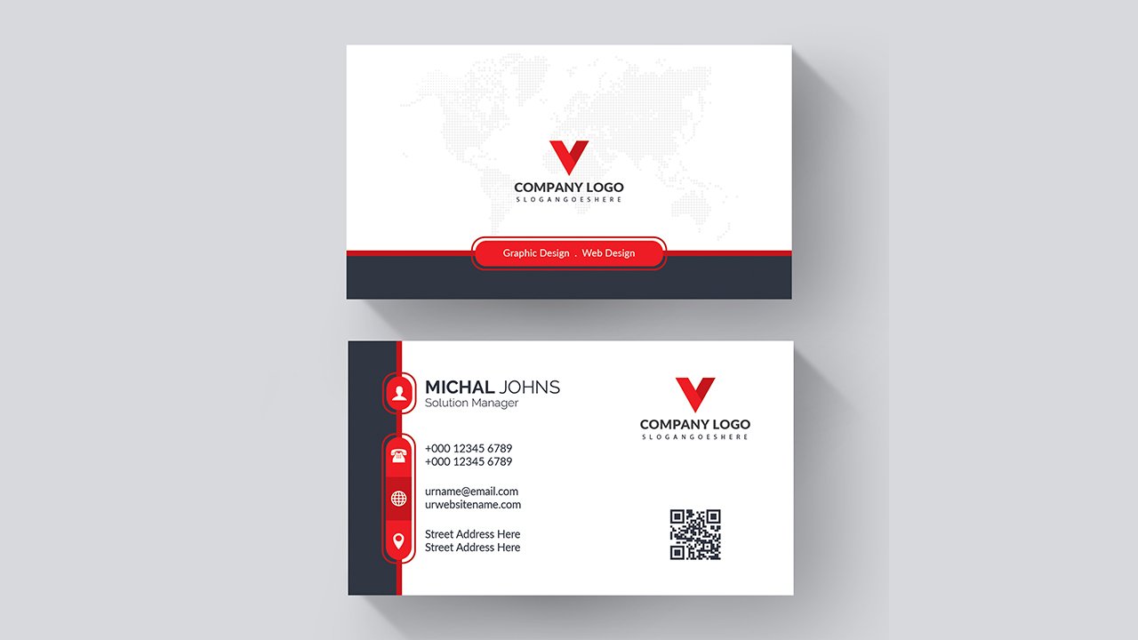 Professional business card mockup – AI Free Download