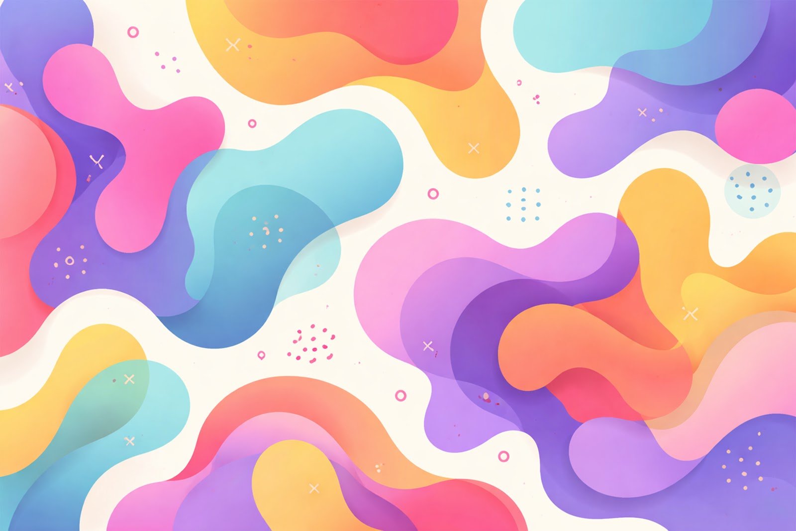 Abstract Amoeba-Inspired Shapes Background – Organic Fluid Design Free Download