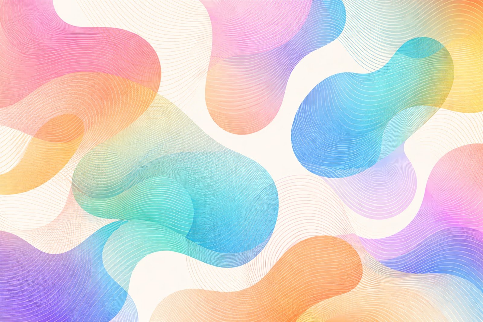 Line-Patterned Silhouette Abstract Shapes Background – Modern Minimal Design Free Download