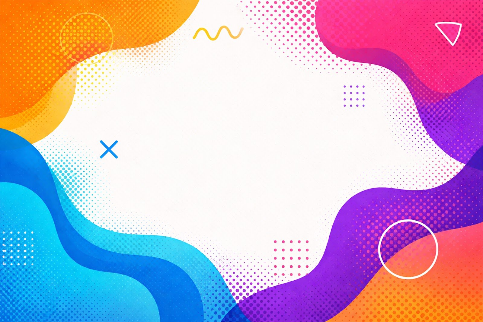 Halftone Texture Abstract Shapes Background – Modern Graphic Design Free Download