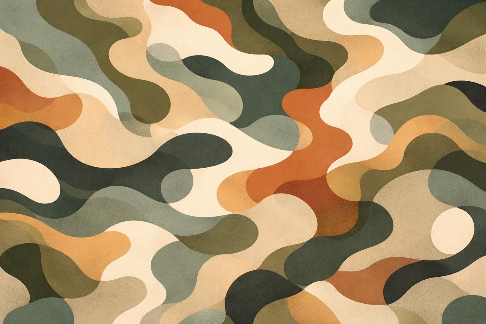 Abstract Camouflage Shapes Background – Modern Camo Pattern Design Free Download