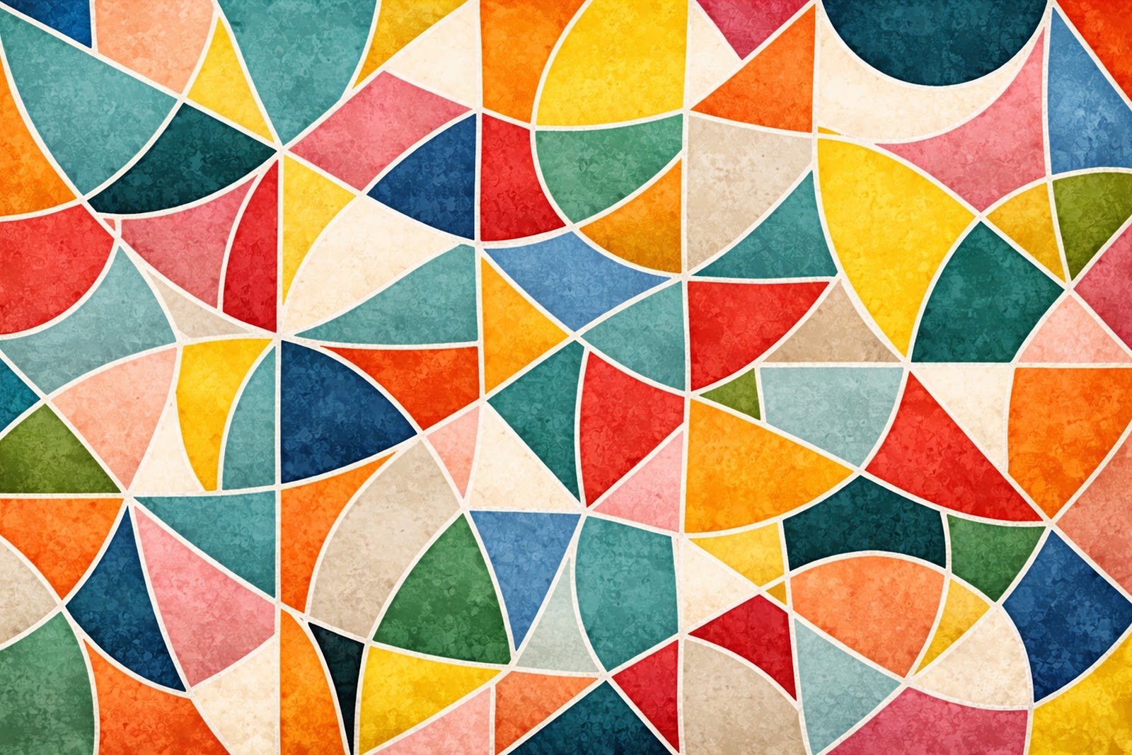 Colorful Abstract Mosaic Shapes Pattern Background High Resolution Free Download