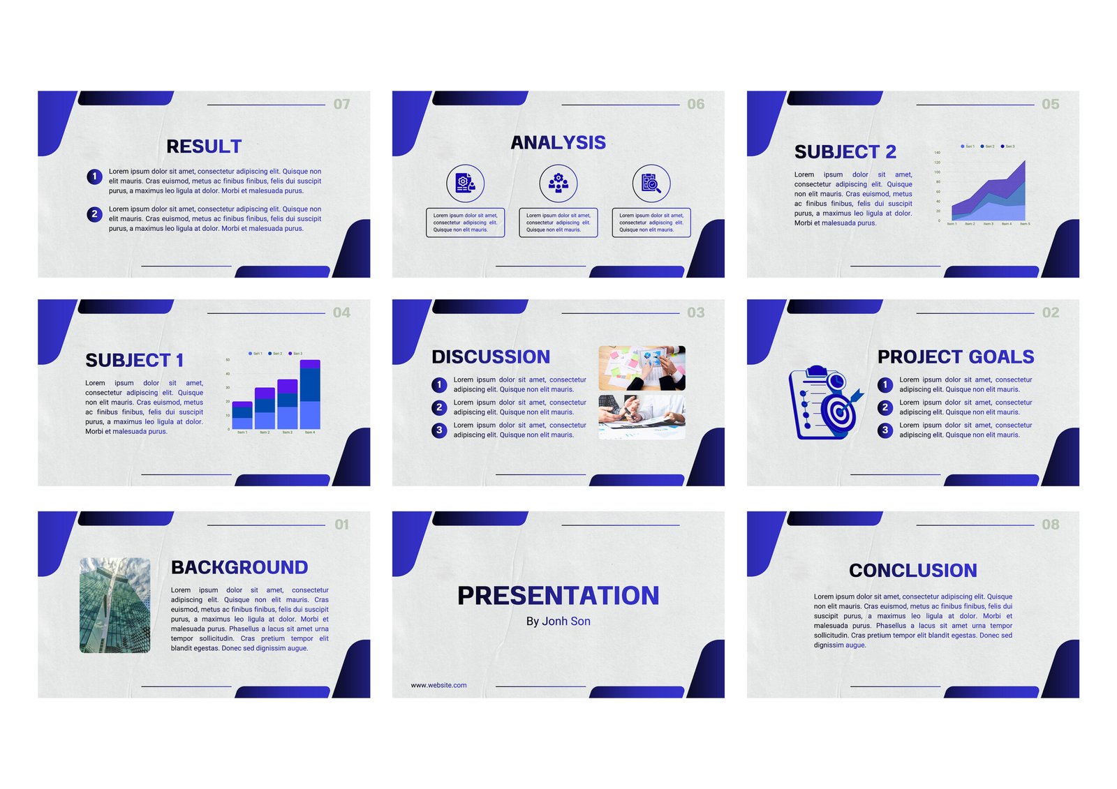 Blue Simple Professional Project Presentation