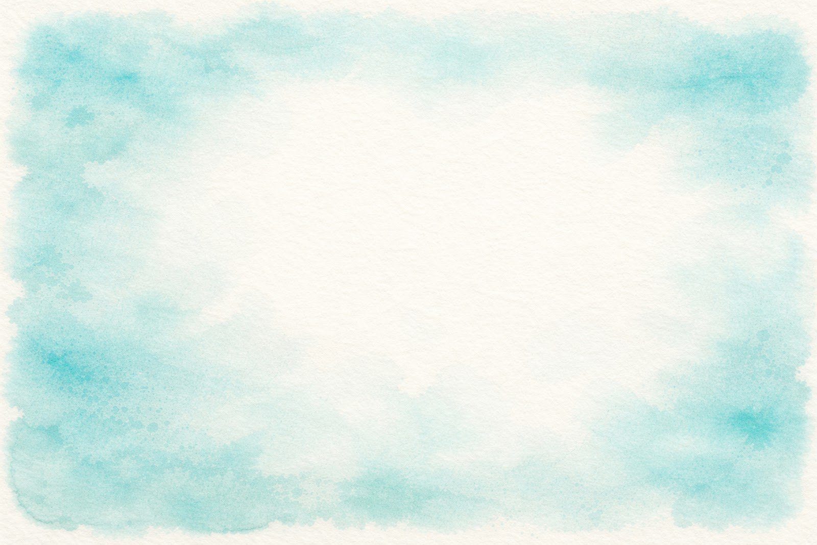 Ivory Paper Watercolor Texture Background with Faint Teal Wash – Soft Artistic Design
