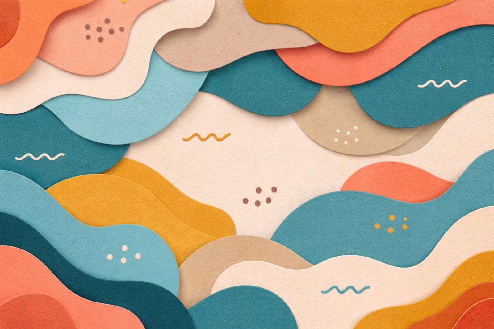 Free Abstract Cut-Paper Style Background – Unique Layered Shapes for Projects