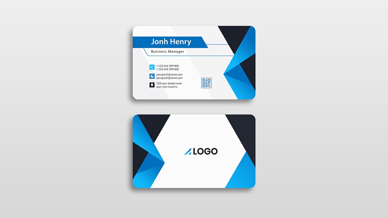 Professional business card design - PSD Free Download