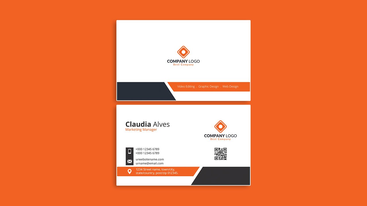 Creative business card design – PSD File Free Download