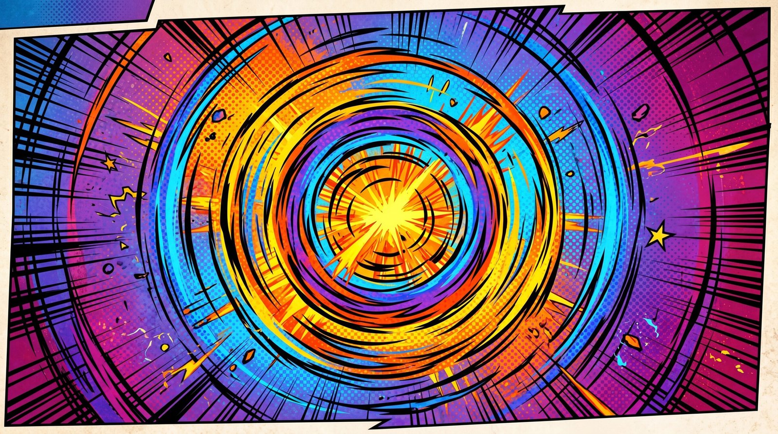 Comic Explosion Background Free Download in High Quality