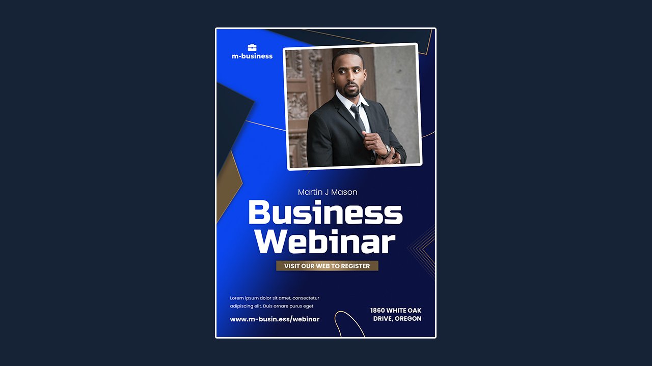 Flat design business template