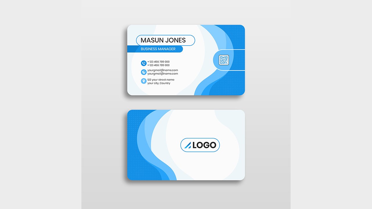 Professional business card design template – PSD Free Download