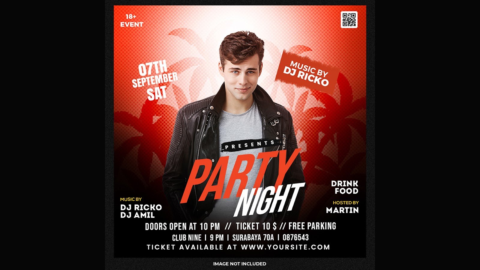 Party social media template - PSD Free Download