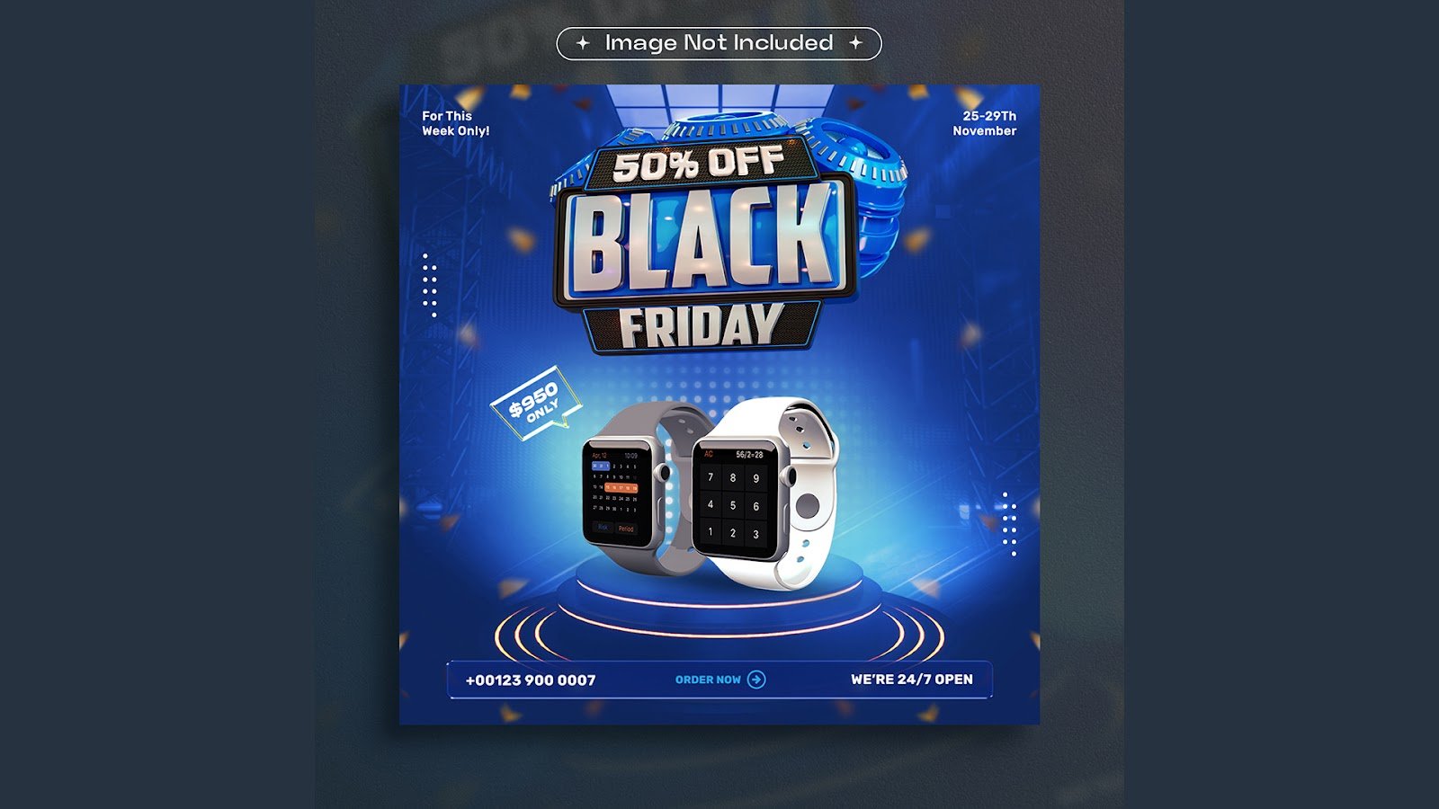 Black Friday discount sale social media promotion design template - PSD Free Download