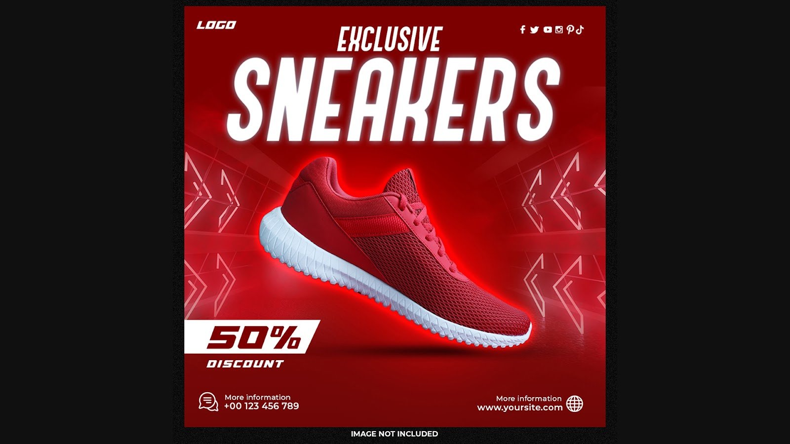 Shoes sale social media promotion square banner template design - PSD Free Download