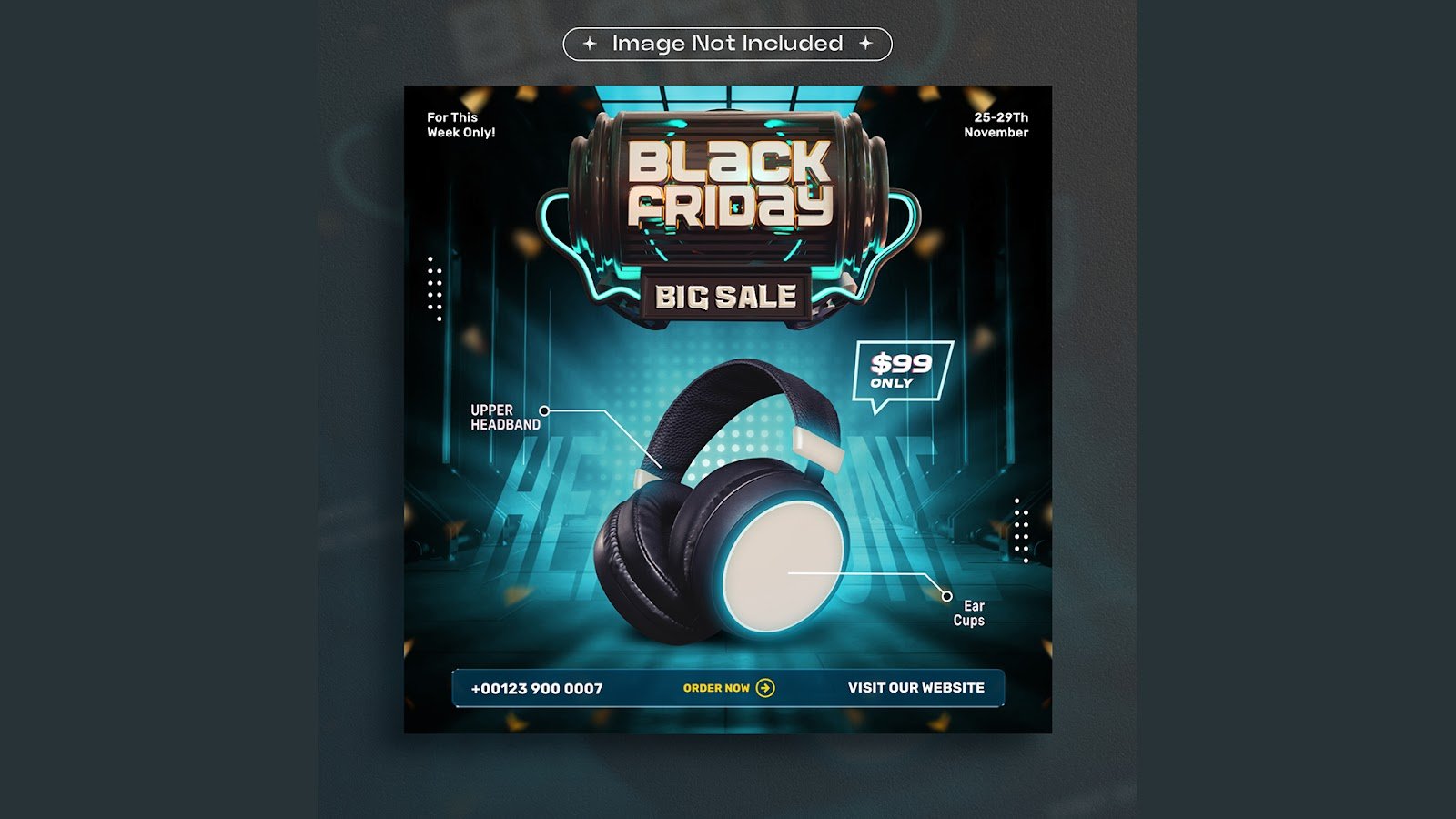 Black Friday big sale social media promotion template - PSD Free Download