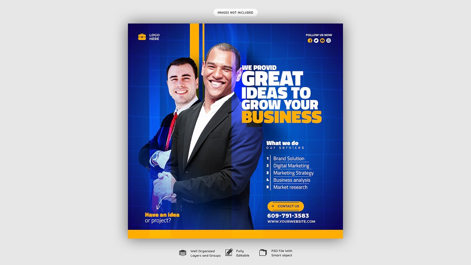 Digital Marketing Agency Corporate Social Media Instagram Post Templates – PSD Free Download