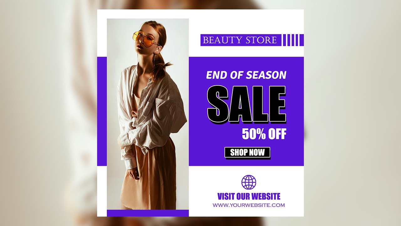 Simple Fashion Sale Instagram Post - PSD File Free Download