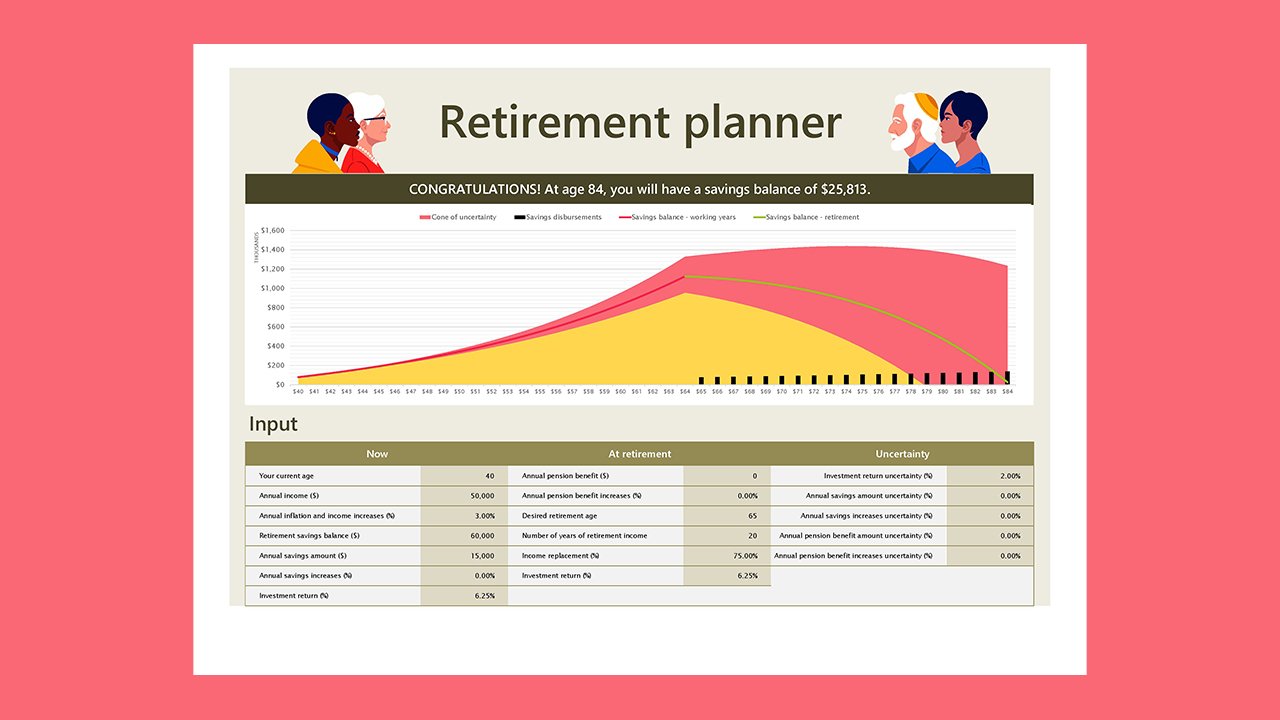 Retirement planner – Excel Templates Free Download