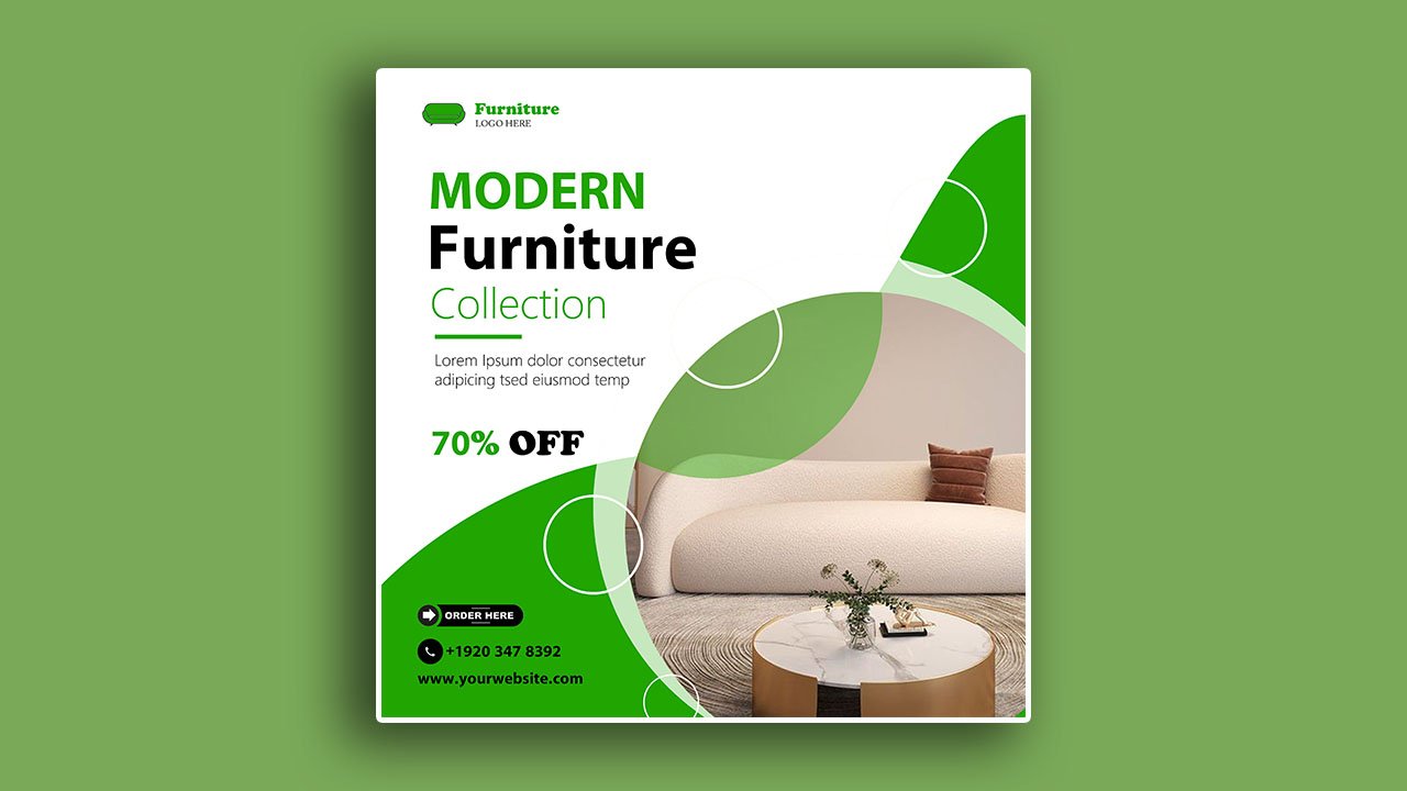Furniture Promotion - PSD File Free Download