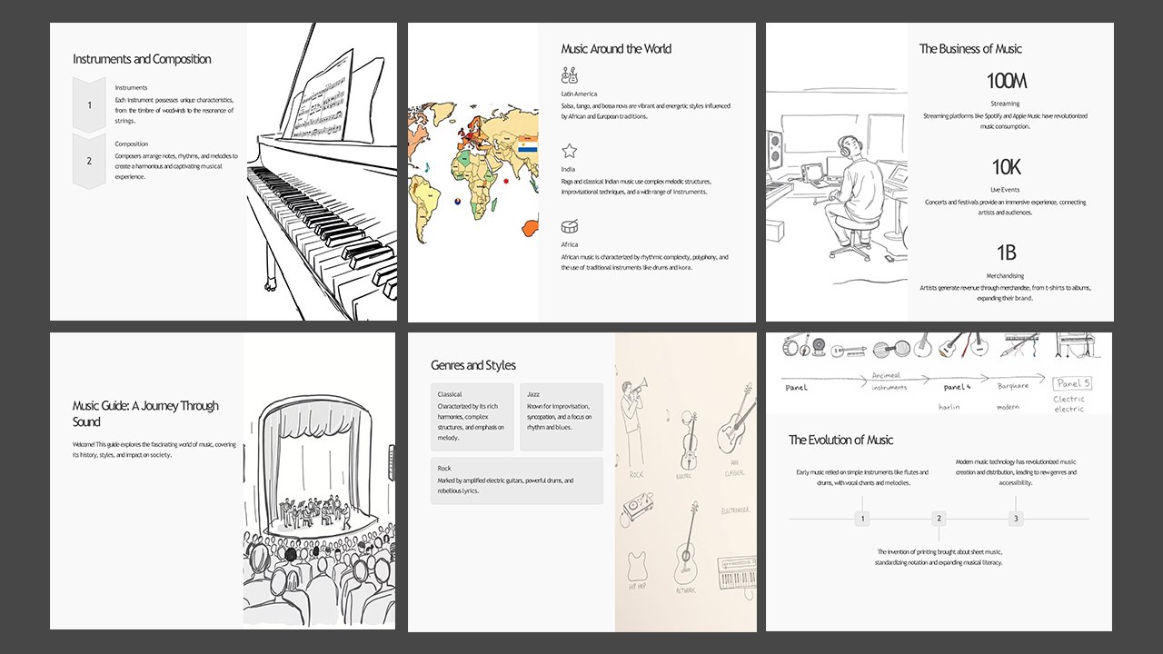 Free Music Guide Concept Slides themes and PowerPoint templates – Microsoft Powerpoint Templates Free Download