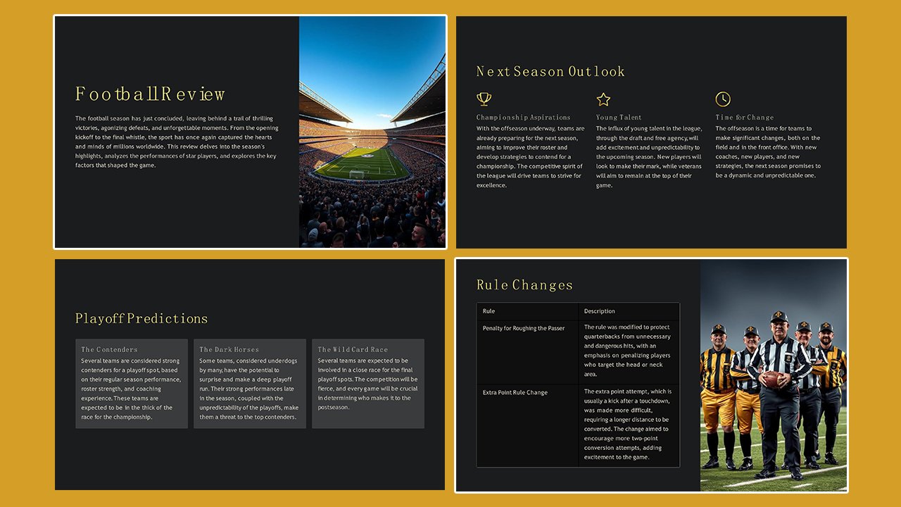 Free Football Review Concept Slides themes and PowerPoint templates – Microsoft Powerpoint Templates Free Download