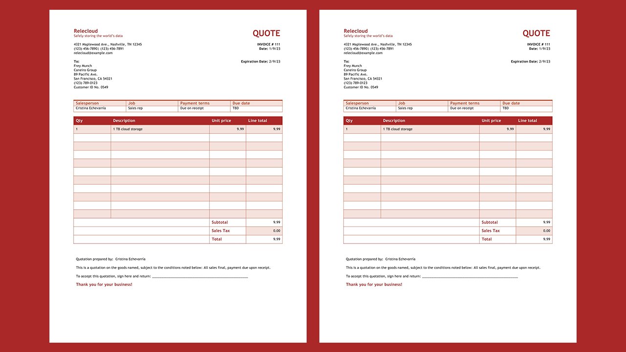 Free Simple service quote Concept Word document templates – Microsoft Word Templates Free Download