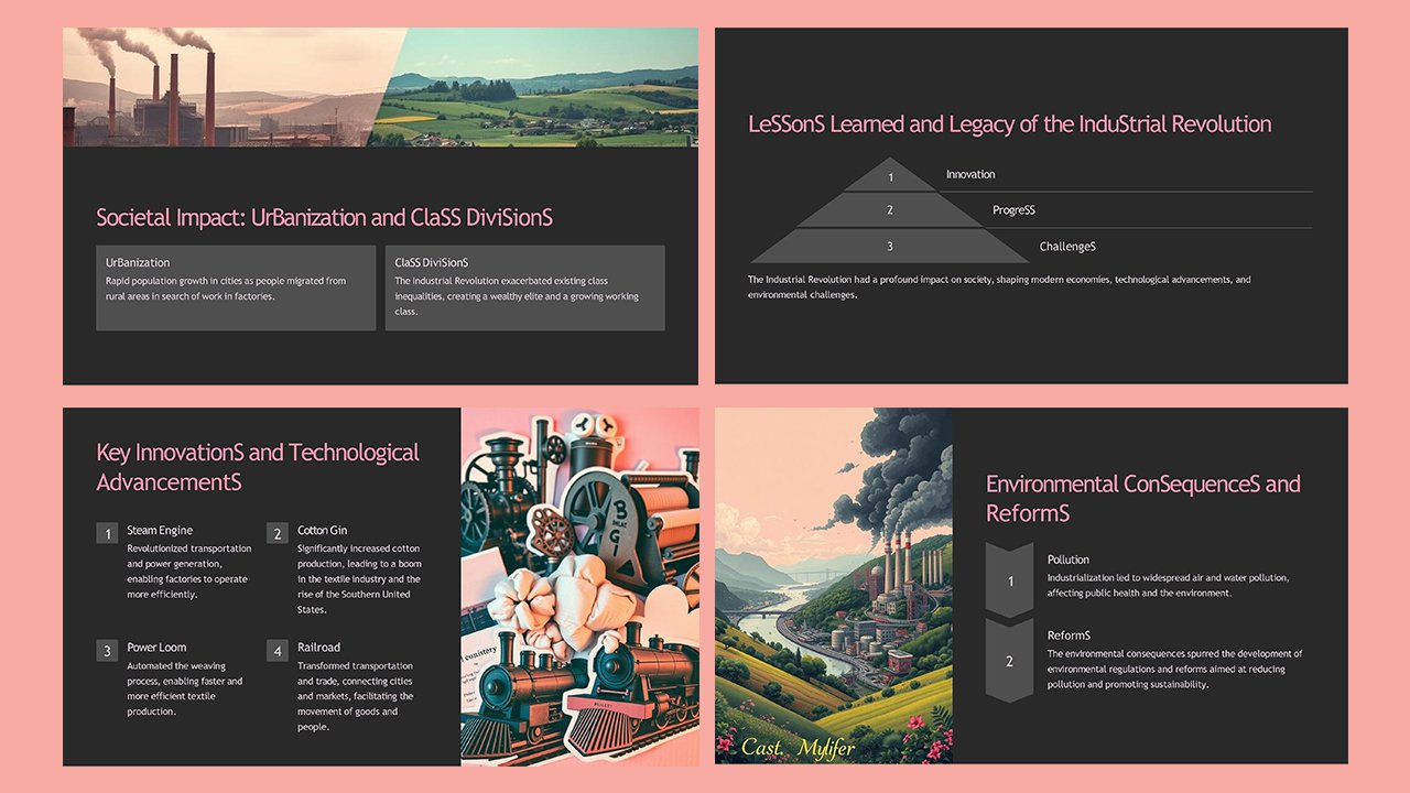 Free Industrial Revolution Lesson Concept Slides themes and PowerPoint templates – Microsoft Powerpoint Templates Free Download