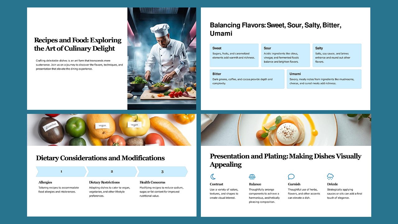 Free Recipes and Food Concept Slides themes and PowerPoint templates – Microsoft Powerpoint Templates Free Download