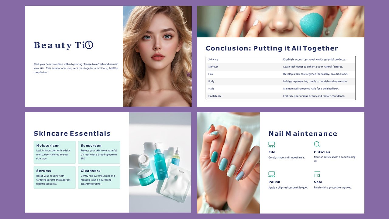 Free Beauty Tip Concept Slides themes and PowerPoint templates – Microsoft Powerpoint Templates Free Download