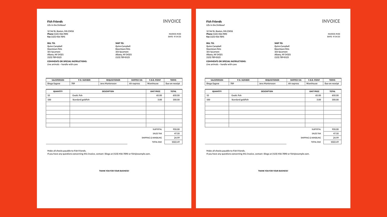 Free Sales invoice Concept Word document templates – Microsoft Word Templates Free Download