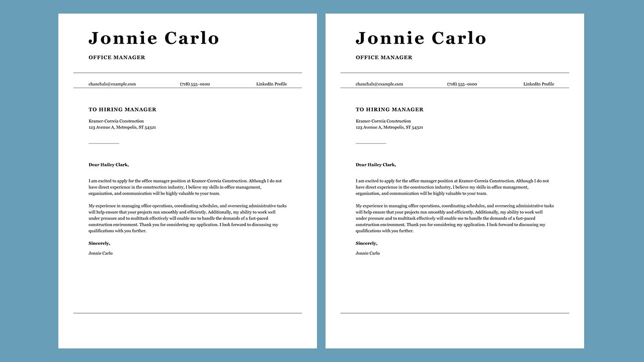 Free ATS Office Manager Cover Letter Concept Word document templates – Microsoft Word Templates Free Download