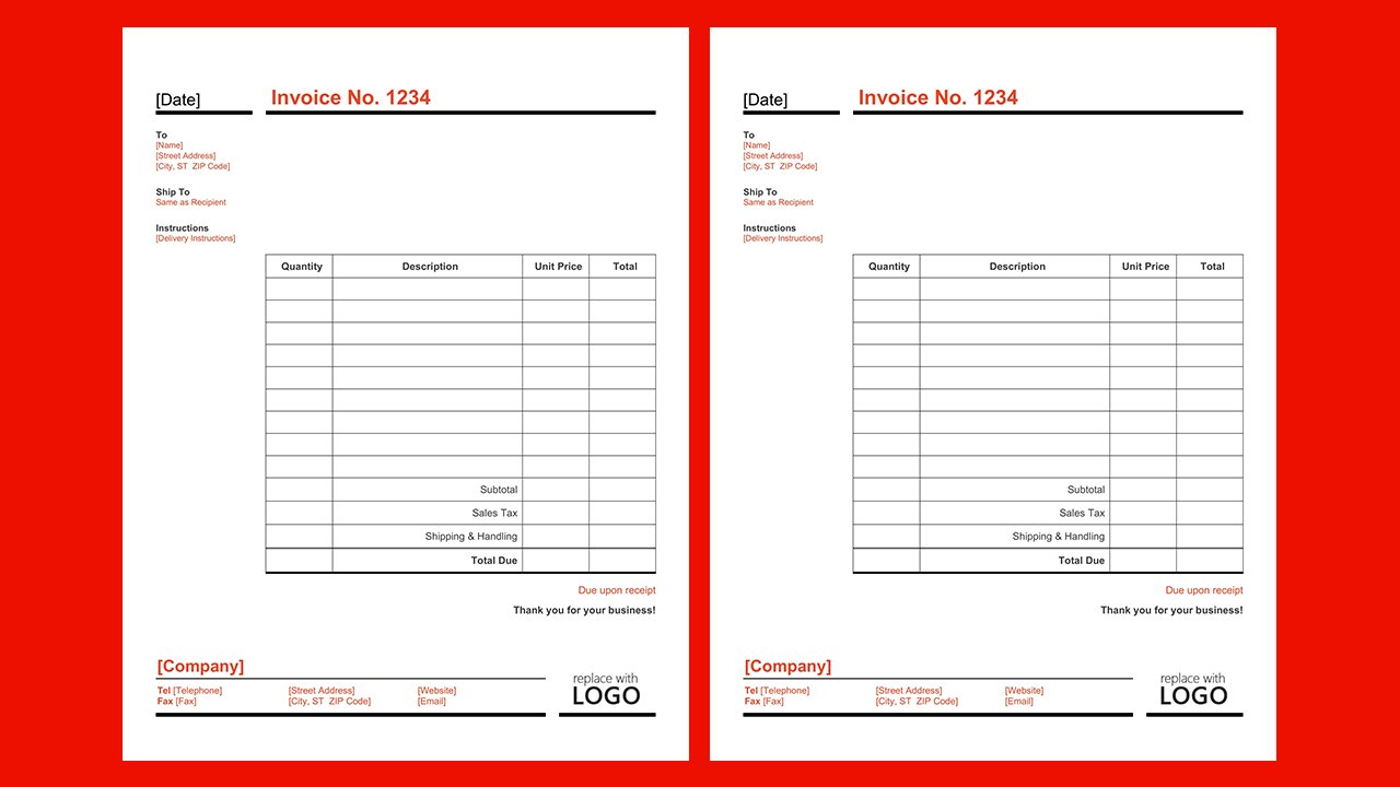 Free Business invoice Basic Concept Word document templates – Microsoft Word Templates Free Download