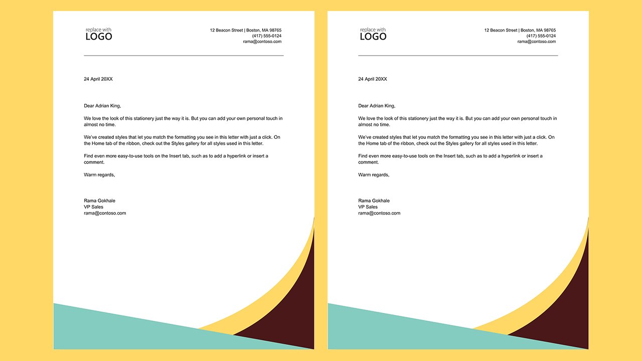 Free Earth tones letterhead Concept Word document templates – Microsoft Word Templates Free Download