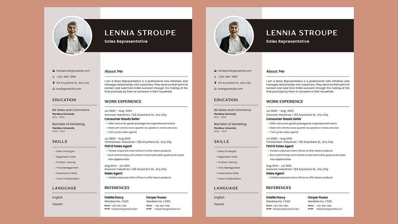 Simple Professional CV Resume - CV Templates Free Download
