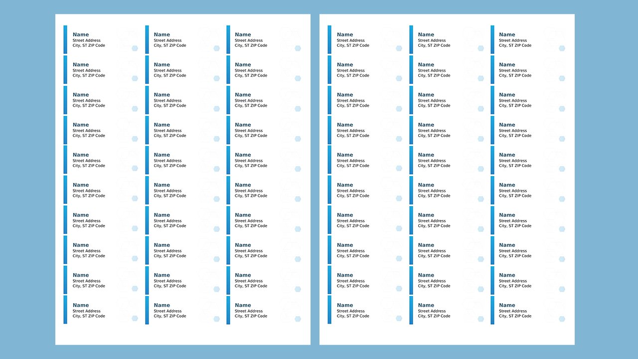 Free Hexagon labels 30 per page Concept Word document templates – Microsoft Word Templates Free Download