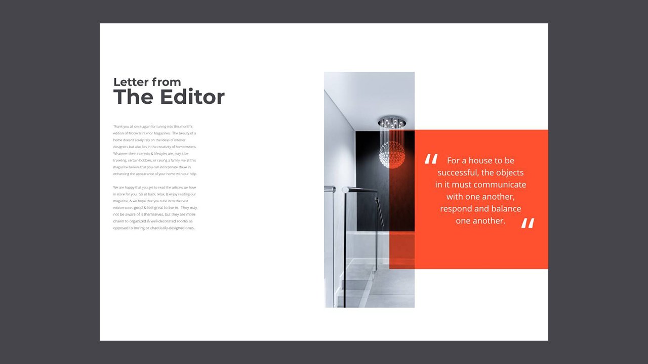 Minimal Interior Design Magazine Template – Indesign Templates Free Download