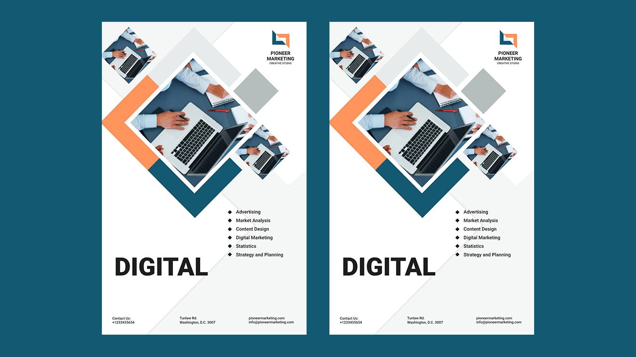 Marketing Agency Poster Template – Indesign Templates Free Download