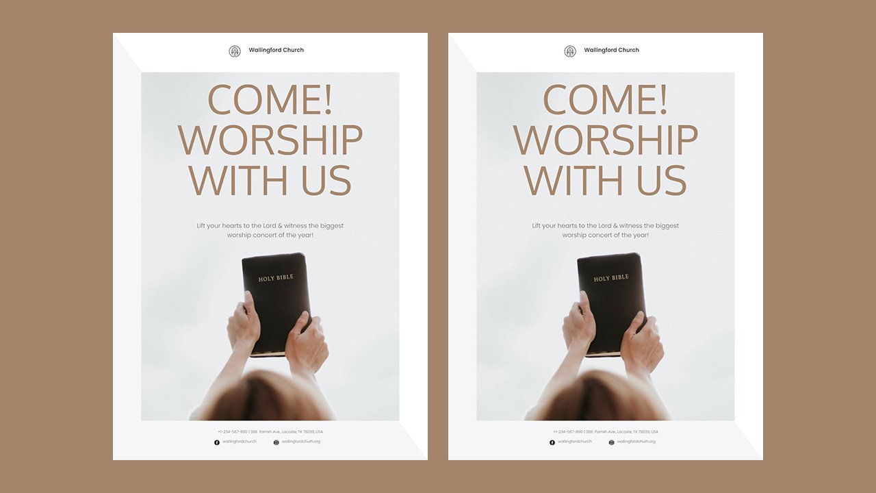 Worship Church Magazine Ads Template – Indesign Templates Free Download