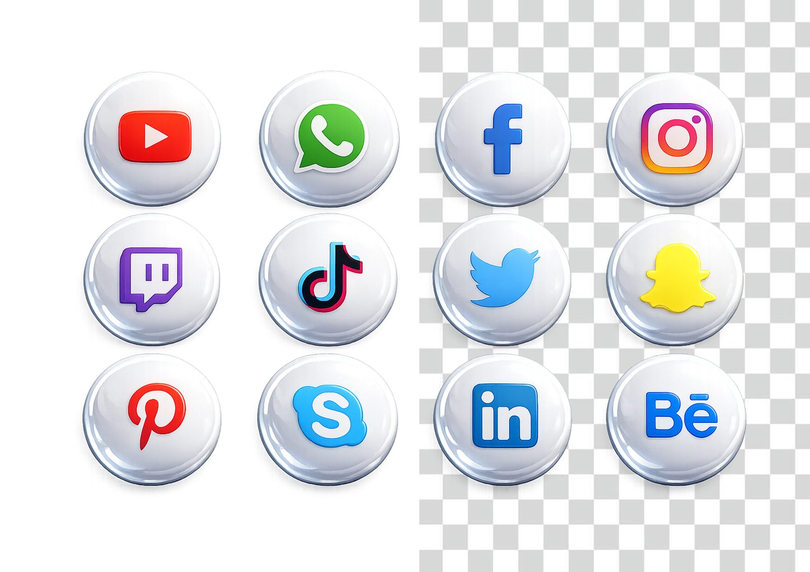 Free Social Media Icons PNG Download (2026) – High Quality & Transparent Backgrounds