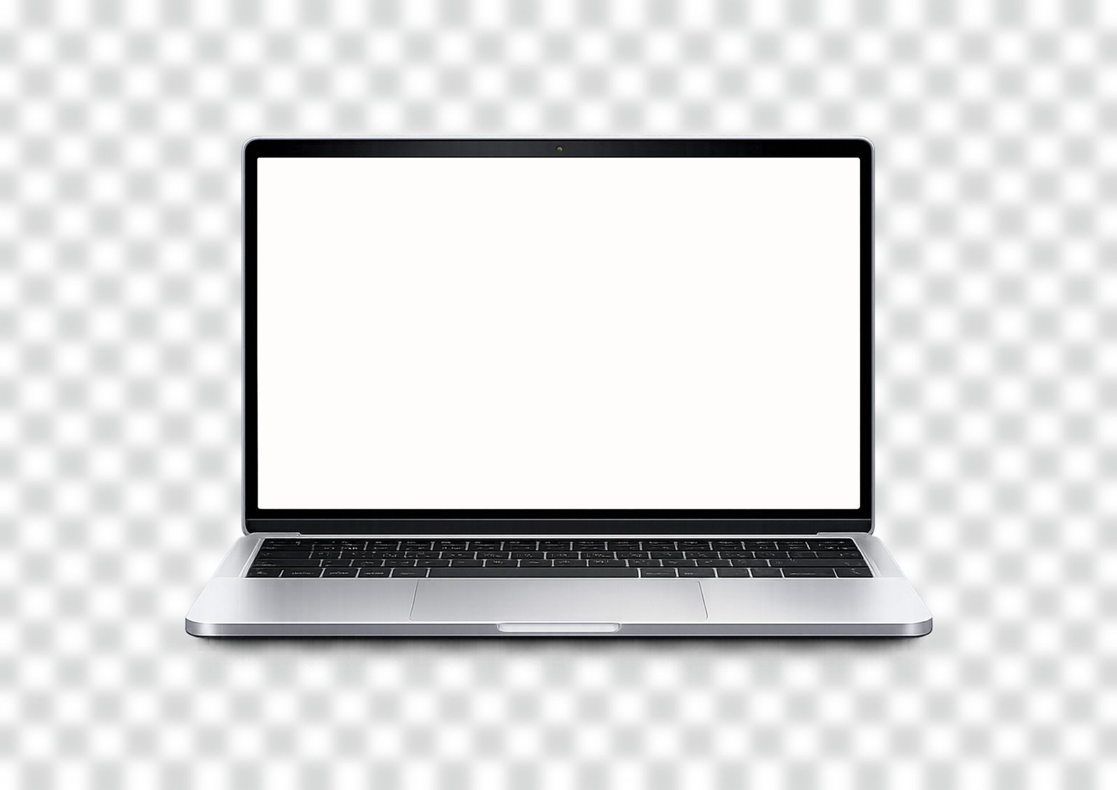 Free Laptop White Screen Mockup PNG Download – High Resolution & Editable