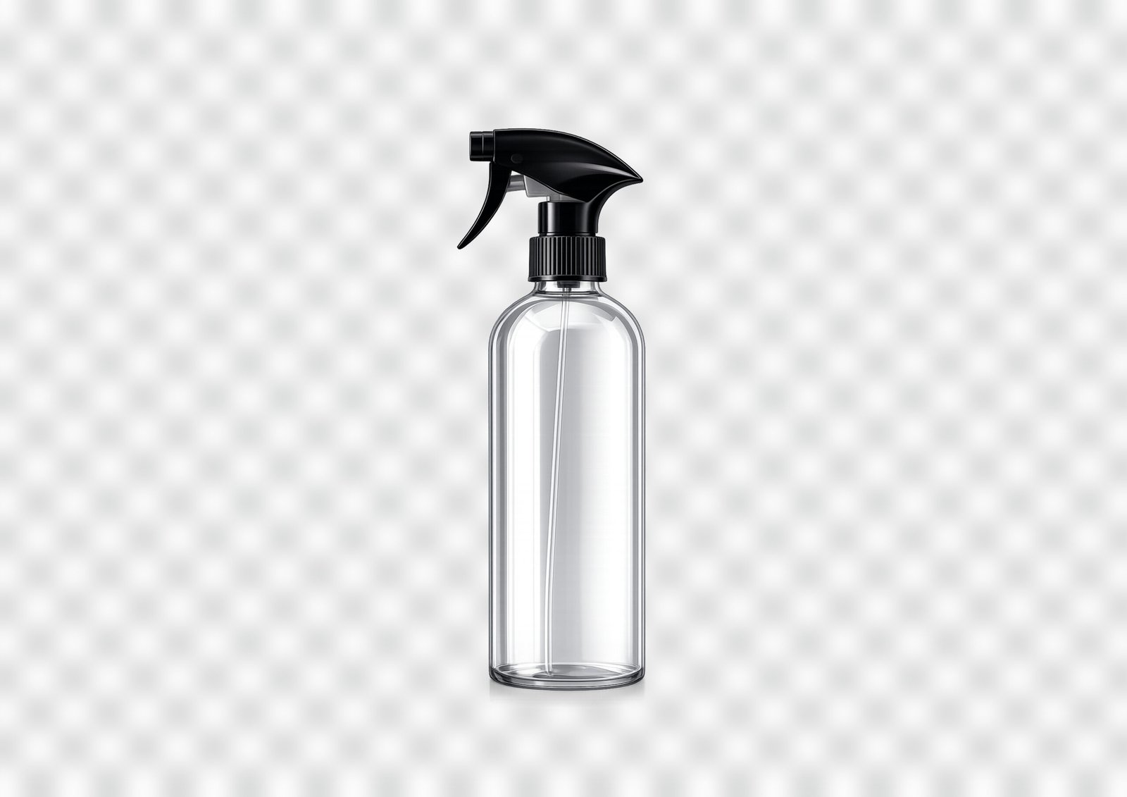 Free Blank Spray Bottle Mockup PNG Download – High Resolution Transparent Packaging Template